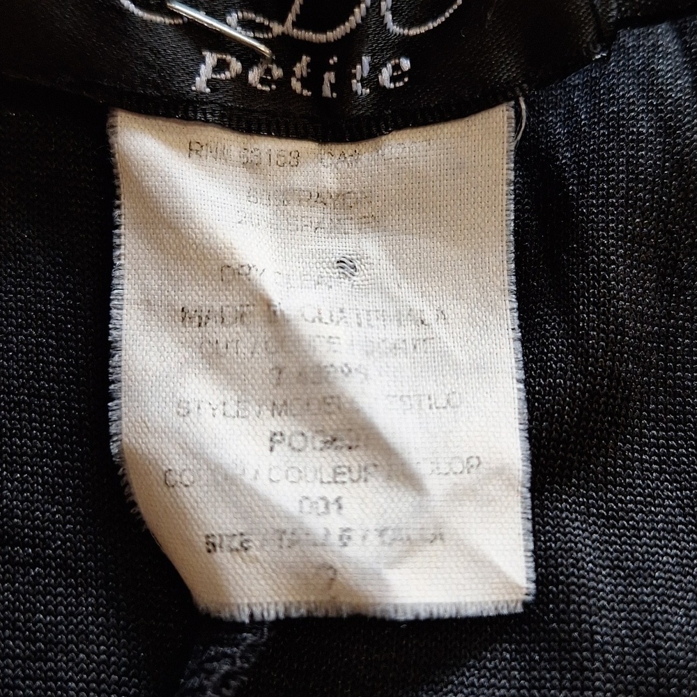 Vintage CDC Petite Velvet High Low Flounce Hem Dress - Picture 9 of 11